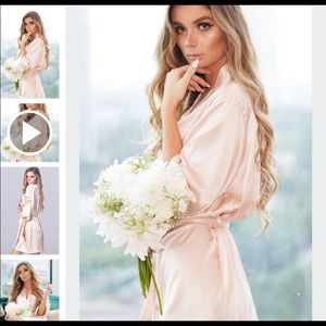 Blush Satin Robes
